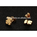 2016 New Design Cute Bear Stainless Steel Stud Earrings for Girls ZZE002